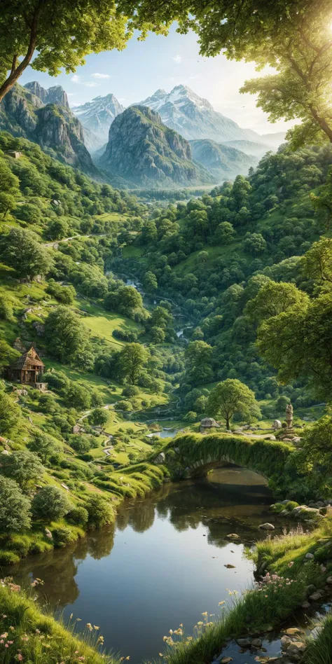 RTX, masterpiece, perfect quality, <lora:add_detail:1> detailed, verdant landscape