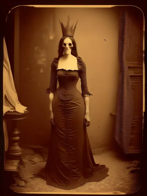 <lora:AlbumenPrint:1>Macabre woman, in the style of albumen print.