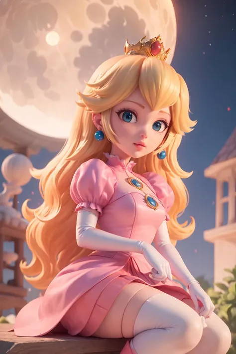 (best quality, masterpiece),
(princess peach), moonlight, full moon at background, <lora:peach:0.5>, <lora:blindbox_v1_mix:0.85>