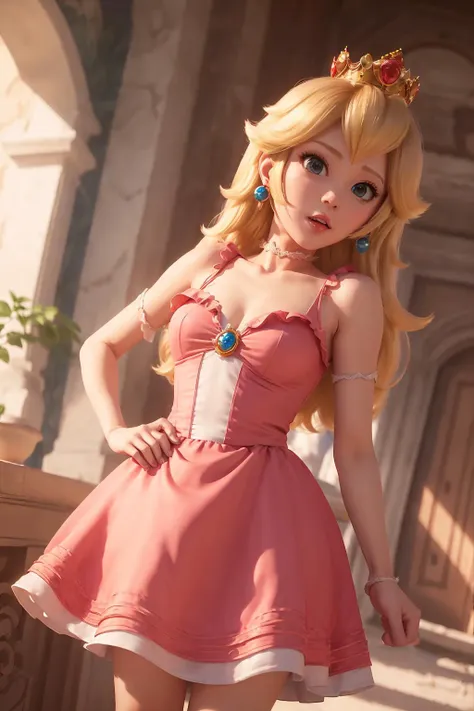 (best quality, masterpiece),
(princess peach), mansion, ((short red sundress):1.2),<lora:peach:0.5>,  <lyco:GoodHands-beta2:1.0>