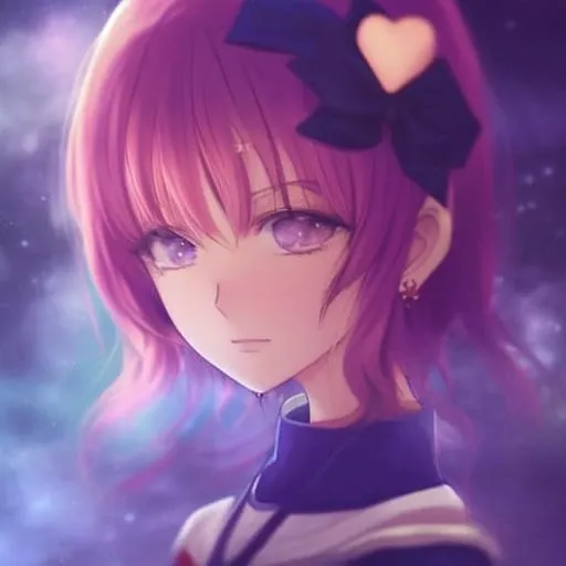 anipoma1, anidzk2, dsktaro1, digital illustration style, portrait, 1girl, crescent, crescent_moon, double_bun, earrings, elbow_gloves, full_moon, gloves, hair_cones, hair_ornament, hairpin, heart, heart_choker, jewelry, long_hair, magical_girl, moon, multicolored_clothes, multicolored_skirt, neck, red_bow, sailor_chibi_moon, sailor_collar, skirt, solo, star_\(sky\), starry_sky, tiara,rim lighting, global illumination, octane render, 128k, AGFA, wlop, art by artgerm