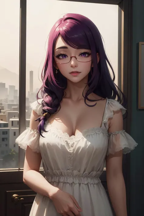 <lora:rize:1>,tg_rize,1girl,solo,(purple eyes:1.1),long hair,(white dress:1.1),(upper body:1.2),
BREAK,<lora:ink-0.1-3-b28-bf16-D128-A1-1-ep64-768-DAdaptation-cosine:0.8>,(ink:1.3),
BREAK,Ultra-detail,(highres:1.1),best quality,(masterpiece:1.3),cinematic lighting,