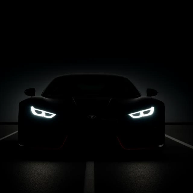 sport car, realistic shadow, backlit, dark background, dark theme<lora:lowkey_v1.1:1>
