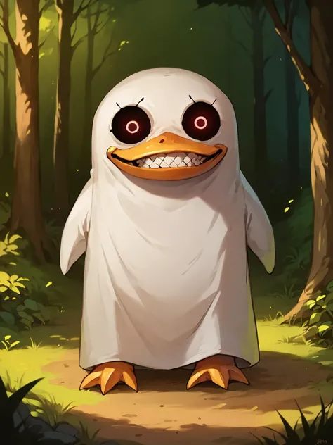score_9, score_8_up, score_7_up, score_6_up,
BREAK forest on background
BREAK long shot, full body, standing, <lora:ElizabethGintamaPony:1> rythelizabethpony, elizabeth \(gintama\), noseless
BREAK <lora:SoloStatueGodGrin-closrem-v2:1.0> solgo, sharp teeth, evil grin, black sclera, glowing eyes, open mouth, duck mouth, ,