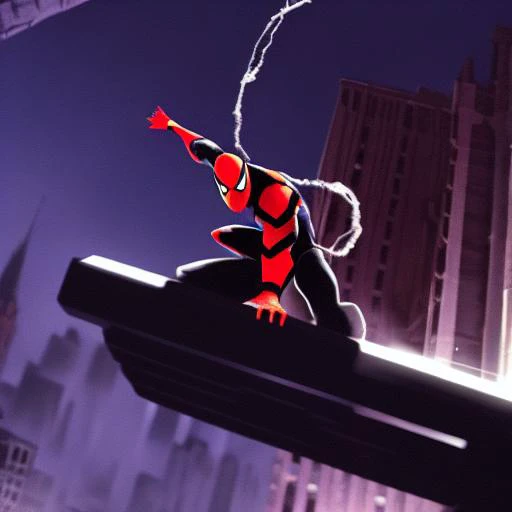 Spidey512 being heroic saving the city!