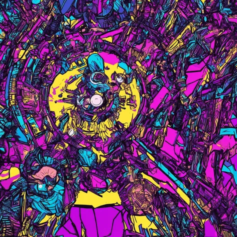 textless, Tokyopunk ChristianBale Neon Collage