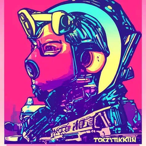 textless, Tokyopunk ChristianBale Neon Collage