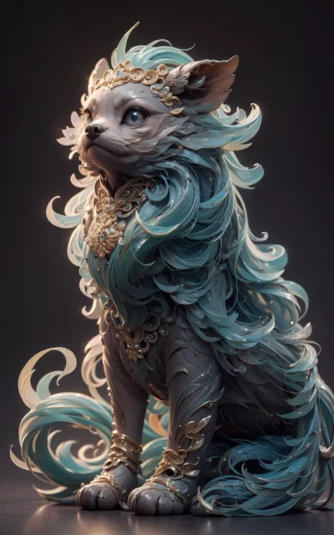 masterpiece,(best quality:1.3), <lora:linglong_20230624163918:0.7>,full body,ling_long, bluish, 1girl