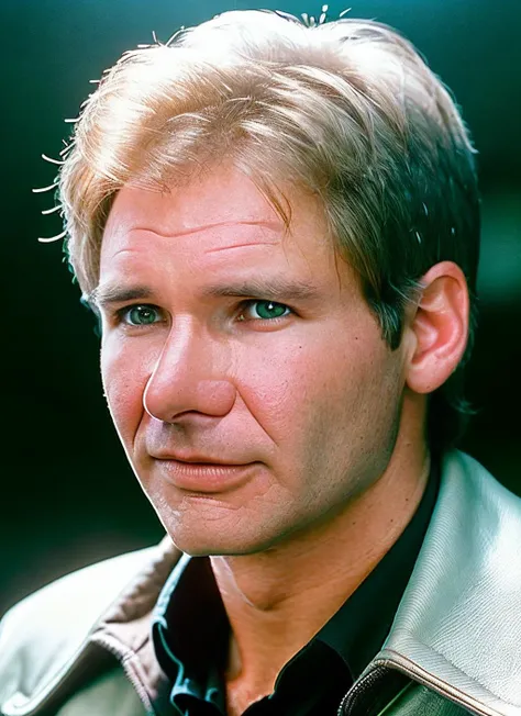 closeup portrait of sksman, __expression__ , wearing han solo cosplay , with haircut_male__ , background __background__ epic (photo, studio lighting, hard light, sony a7, 50 mm, matte skin, pores, colors, hyperdetailed, hyperrealistic), <lyco:Harrison Ford:1.3>