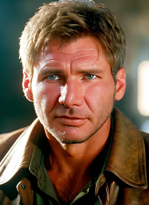 closeup portrait of sksman, __expression__ , wearing indiana jones cosplay , with haircut_male__ , background __background__ epic (photo, studio lighting, hard light, sony a7, 50 mm, matte skin, pores, colors, hyperdetailed, hyperrealistic), <lyco:Harrison Ford:1.3>