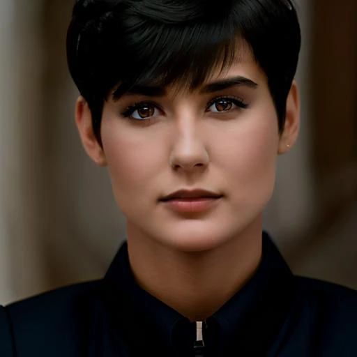 (((full body))) <lora:DemiMooreYoungv2Lora:1> woman with short hair wearing a U.s. military uniform,beautiful girl, high detail skin, high detail eyes, high detail hair,