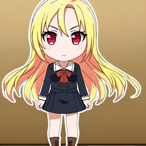 chibi,masterpiece,best quality,1girl,full body,blonde hair,<lyco:bgmini3:1>