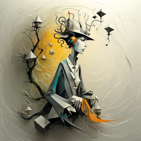 <lora:artfullyWHIMSICAL_SDXL_V1:1>, artwhmscl, 
fuse M.C. Escher's geometric illusions with Anne Bachelier's enchanting characters. Prioritize the depiction of Bachelier's whimsical characters, Utilize Escher's intricate linework to create fantastical settings, while Bachelier's vibrant oil paintings breathe life into her characters. Infuse the dreamworld with the mystical essence of DMT or Ayahuasca, amplifying the ethereal energy and inviting immersive exploration centered around Bachelier's captivating characters,
 <lora:artfullyTREETTREET_SDXL_V1:1.2> Arttrttrt