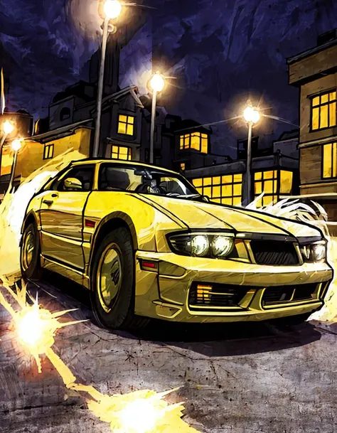 hk style, car, motor vehicle, ground vehicle, road, city, night, building, vehicle focus, lights, lamppost <lora:hk_style_v0.4:0.9>