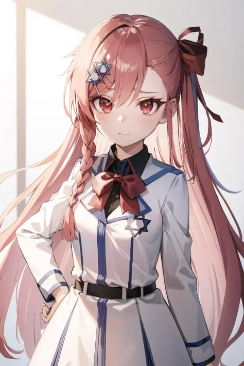 <lora:Negev:0.75>,  pink hair , red eyes, closed mouth, negev, long hair , serene expression,
standing,upper body, (medium breasts:1.2),  detailed background, indoors,
(high quality, highres, best quality:1.2),  4k, anime girl, highly detailed face, 1girl, <lora:NoiseOffset_v2:1.0>