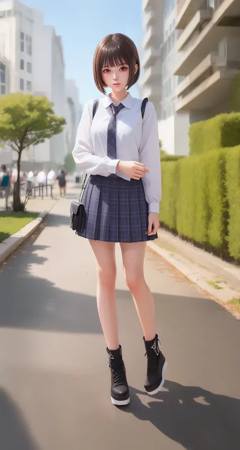 ((((ultra illustrated style:1.0)))),best quality,best animated,masterpiece,ray tracing, global illumination,1girl, solo, outdoors, standing,full body, 
<lora:right arm grab-000007:0.8>  <lora:Hoshizaki Ao_07-000006:0.4>