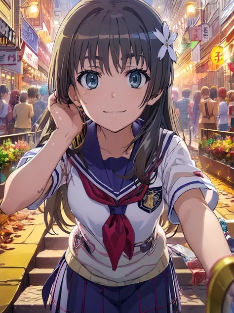 (((pixel-perfect, detail-perfect))) best quality, masterpiece, 1girl <lora:saten-toaru:1> saten ruiko <lora:detail_slider_v4:5> ,sakugawa school uniform, light smile,