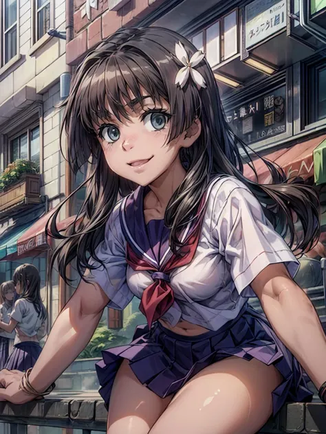 (((pixel-perfect, detail-perfect))) best quality, masterpiece, 1girl <lora:saten-toaru:1> saten ruiko <lora:detail_slider_v4:2> ,sakugawa school uniform, light smile,