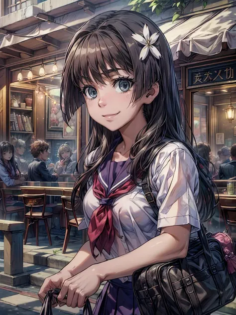(((pixel-perfect, detail-perfect))) best quality, masterpiece, 1girl <lora:saten-toaru:1> saten ruiko <lora:detail_slider_v4:3> ,sakugawa school uniform, light smile,