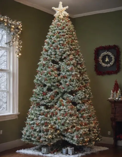 <lora:t3gr1dy-000007:0.8>christmas tree made out of t3gr1dy
