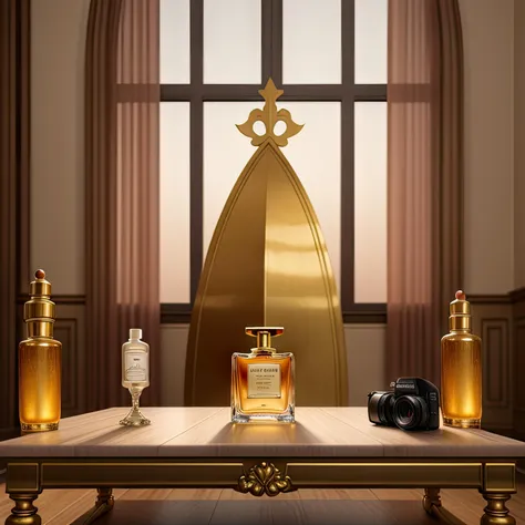 (masterpiece:1.21),(bestquality:1.21),8k,high detailed,ultra-detailed,photography,award winning,documentary,sharp focus,dslr,ultra quality,Fujifilm XT3,crystal clear,8K UHD,high detail,ultrarealistic,two bottles of perfume sitting on a table,volumetric light,groin,side lighting xf iq4,beauty campaign,golden sacred tree,beautiful ambient light,render to resolute perfection,award-winning render,sitting in a gilded throne,beautiful shades,inspired by Richard Gordon Kendall