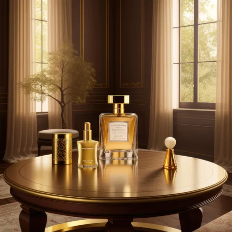 (masterpiece:1.21),(bestquality:1.21),8k,high detailed,ultra-detailed,photography,award winning,documentary,sharp focus,dslr,ultra quality,Fujifilm XT3,crystal clear,8K UHD,high detail,ultrarealistic,two bottles of perfume sitting on a table,volumetric light,groin,side lighting xf iq4,beauty campaign,golden sacred tree,beautiful ambient light,render to resolute perfection,award-winning render,sitting in a gilded throne,beautiful shades,inspired by Richard Gordon Kendall