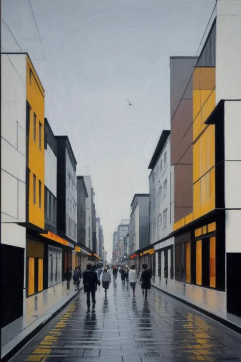 (masterpiece:1.21),(bestquality:1.21),Vivid,(Ultra-high-definition:1.33),(Ultra Details:1.21),minimalism,Japanese Zen aesthetics,abstractionism,(expressionism:1.2),(oil painting:1.3),(Georgy Kuraso:1.4),(strokes:1.2),Cubism,32k,oo crowded villagers walking and caravans on wet dark ground,they migrate,highly detailed,art by greg rutkowski,<lora:LCM-SD1.5:1>,