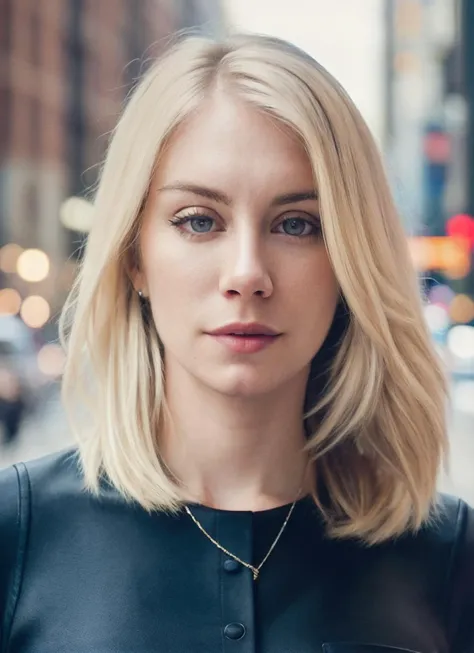 photo of sks woman, pale skin, working class in new york city, upper body, detailed skin, 20 megapixel, canon eos r3, detailed skin, detailed, detailed face, <lora:locon_jenniferholland_v1_from_v1_64_32:1.25>