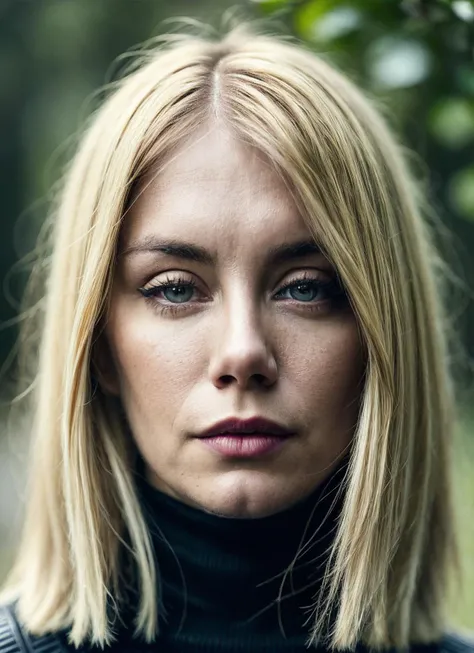 A stunning intricate full color portrait of (sks woman:1), wearing a black turtleneck, epic character composition, by ilya kuvshinov, alessio albi, nina masic, sharp focus, natural lighting, subsurface scattering, f2, 35mm, film grain, <lora:locon_jenniferholland_v1_from_v1_64_32:1.25>