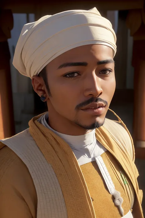 masterpiece, best quality, ultra high res, (photorealistic:1.8), unreal_engine, photograph, realistic_skin_texture, (Malian men:1.8), solo, ultra face detailed, outdoors