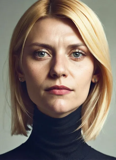 A stunning intricate full color portrait of (sks woman:1), wearing a black turtleneck, epic character composition, by ilya kuvshinov, alessio albi, nina masic, sharp focus, natural lighting, subsurface scattering, f2, 35mm, film grain, <lora:locon_claire_v1_from_v1_64_32:1.3>