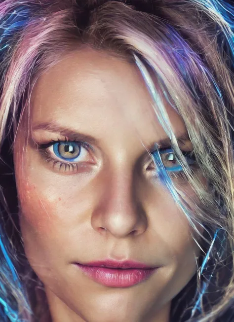 portrait of sks woman in tuxedo, (perfect eyes), energetic and colorful streams of light (photo, studio lighting, hard light, sony a7, 50 mm, matte skin, pores, concept art, colors, hyperdetailed), with professional color grading, soft shadows, bright colors, daylight, <lora:locon_claire_v1_from_v1_64_32:1.3>