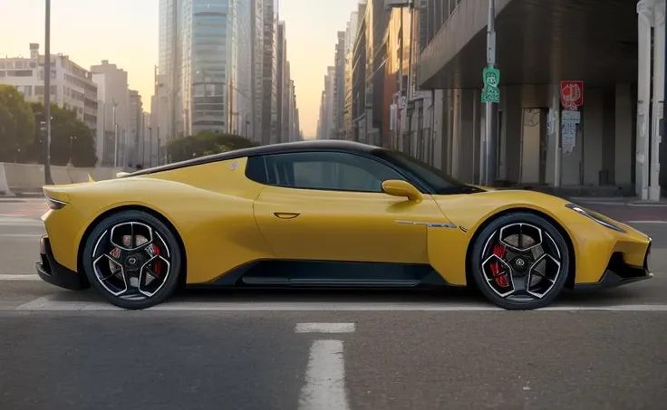 ((masterpiece)),(best quality),high quality, 8k,wlop, much detail,UHD,realistic, volumetric lightingm,sunrise,((ue5)),16k,skyline,
car(mc20\\),((yellow car)),close_up,outdoors, from top,(((The ground is the city street)))
<lora:mc20-000003:0.8>