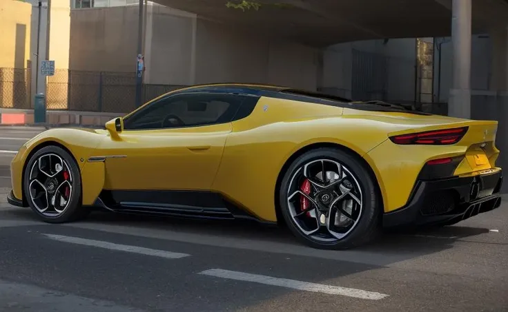 ((masterpiece)),(best quality),high quality, 8k,wlop, much detail,UHD,realistic, volumetric lightingm,sunrise,((ue5)),16k,skyline,
car(mc20\\),((yellow car)),close_up,outdoors, from top,(((The ground is the city street)))
<lora:mc20-000003:0.8>