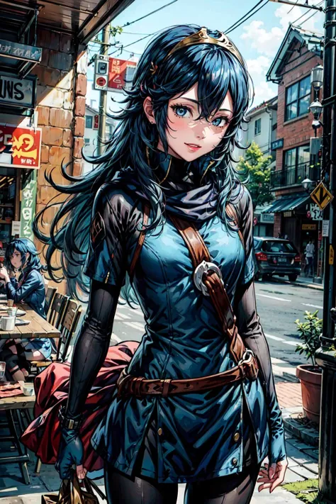 ((masterpiece)), (looking at viewer:1.1), (cowboy_shot:1.2), restaurant, indoors, dark
BREAK
1girl, dark blue hair, [long_hair|short_hair], tiara, <lora:EPfeLucina:0.8>, EPfeLucina, lucina_\(fire_emblem\),  happy, smile,
BREAK
 vandal costume