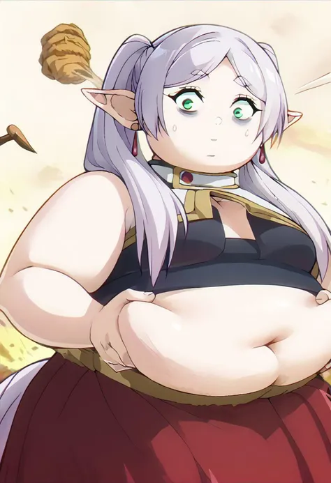 masterpiece, best quality, an extremely obese girl lying in a forest fighting a slime, knight, armor, torn_clothes, armour, broken armor, sword, huge, ssbbw, obese, morbidly obese, huge belly, purple hair, purple armour, purple armor, wide hips, blush, blushing, belly rolls, fat face, purple eyes, slime, attacked by slime, (slime in mouth), colorful,, weightobese, weightimmobile