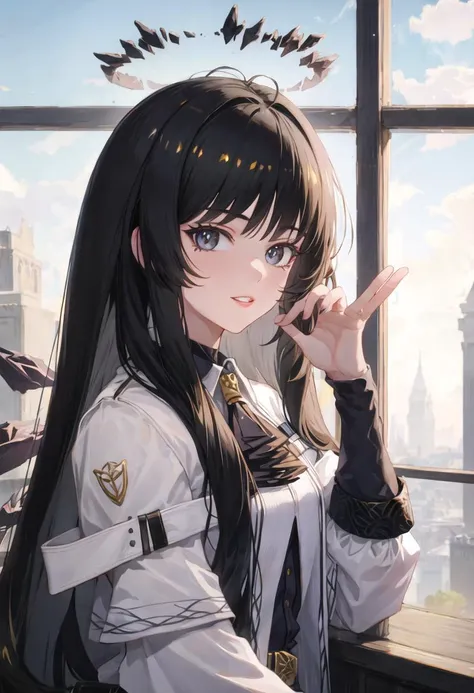 {safe:1.10}, best quality, masterpiece, highres, solo, {virtuosa_arknights:0.90}, portrait, looking_at_viewer