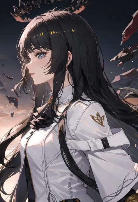 {safe:1.10}, best quality, masterpiece, highres, solo, {virtuosa_arknights:0.90}, profile, from_side, upper_body