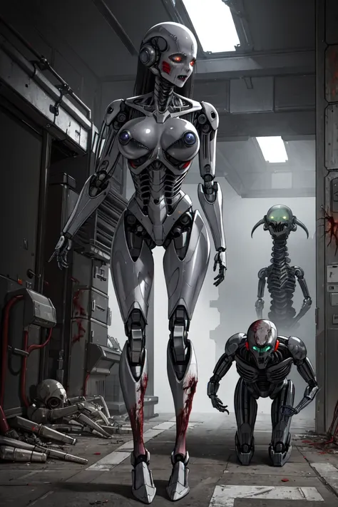 (best quality, high_resolution, distinct_image),bio,robot_alien zombie , giger