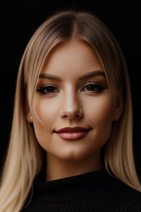 ekaterinanovikovalora,(wearing a black sweater:1.4),(RAW photo, best quality), (realistic, photo-realistic:1.4), masterpiece, an extremely delicate and beautiful, extremely detailed, 2k wallpaper, Amazing, finely detail, extremely detailed CG unity 8k wallpaper, ultra-detailed, highres, soft light, beautiful detailed girl, extremely detailed eyes and face, beautiful detailed nose, beautiful detailed eyes,cinematic lighting,city lights at night,perfect anatomy,slender body,smiling <lora:ekaterinanovikovalora:1>