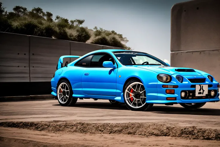 polished steel CELICA6 built for rock crawling stands on concrete wall, custom car body modified for rock crawling, jumper car dance, import offroad tuner, big offroad futuristic tyres, bedlock rims, graffiti, sandstorm, photorealistic, shot by Sony a7iii <lora:CELICA6:0.8>