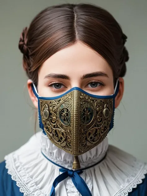medical mask, victorian era, cinematography, intricately detailed, crafted, meticulous, magnificent, maximum details, extremely hyper aesthetic
