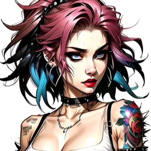 Beautiful Punk Woman