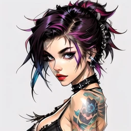 Beautiful Punk Woman