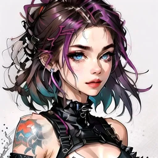 Beautiful Punk Woman