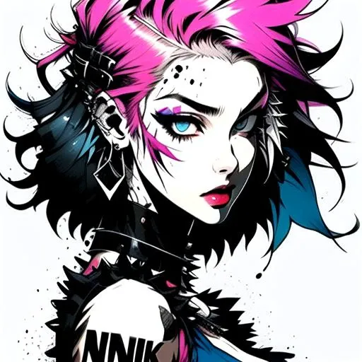 Beautiful Punk Woman