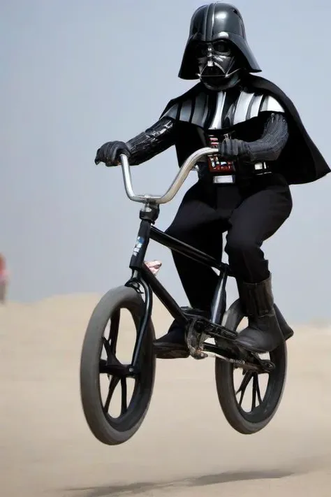 Masterpice,High Quality,
<lora:PE_DarthVader:0.8> PEDarthVader
riding a bmx bike,bmx stunt
