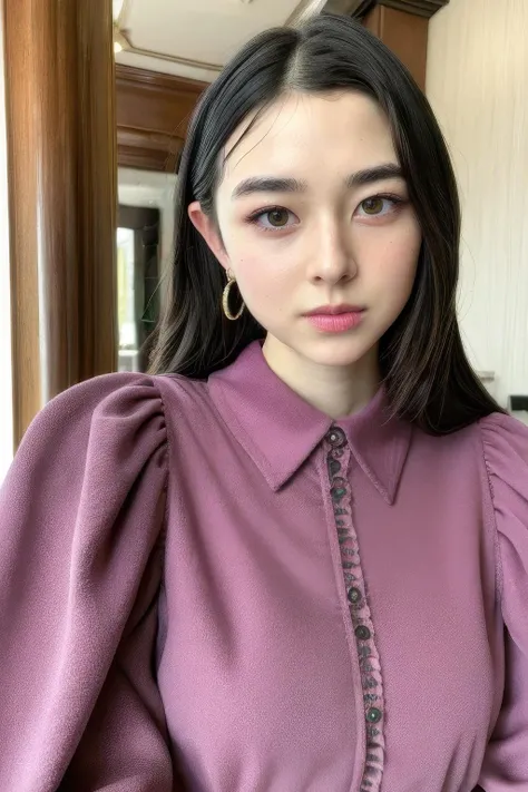 masterpiece,beautiful,extremely detailed,finely detailed,exquisite,(ultra high res),(8k UHD best quality), (realistic, photo-realistic:1.37), depth_of,blurry_background, photo_inset,Dramatic lighting,reference_inset,photo_background,photorealistic,looking_at_viewer,1girl,detailed skin,shiny skin,romantic hotel lobby,(((upper body))),hanna<lora:hanna ishikawa:1>