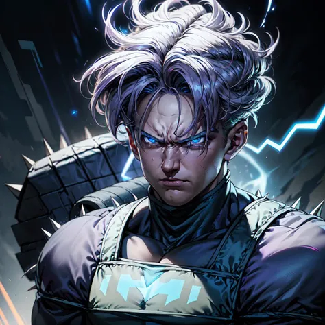 <lora:dbz_trunks-10:0.91> (1boy, trunks_\(dragon_ball\), blue_eyes,(electric aura:1.2), spiked_hair, ) (full_body:1.3),(angry:1.2) , tears, teardrop, (masterpiece:1.3), (best_quality:1.3), (ultra_detailed:1.3), 8k, extremely_clear, realism,ultrarealistic,