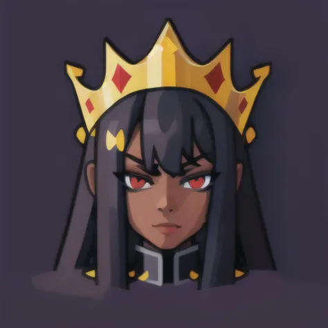masterpiece, King , dark_background, flat illustration, vector, very detailed, <hypernet:sxzIconmaker_iconmakerV2:1>